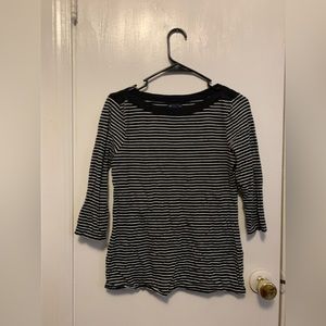 Striped mid sleeve shirt
